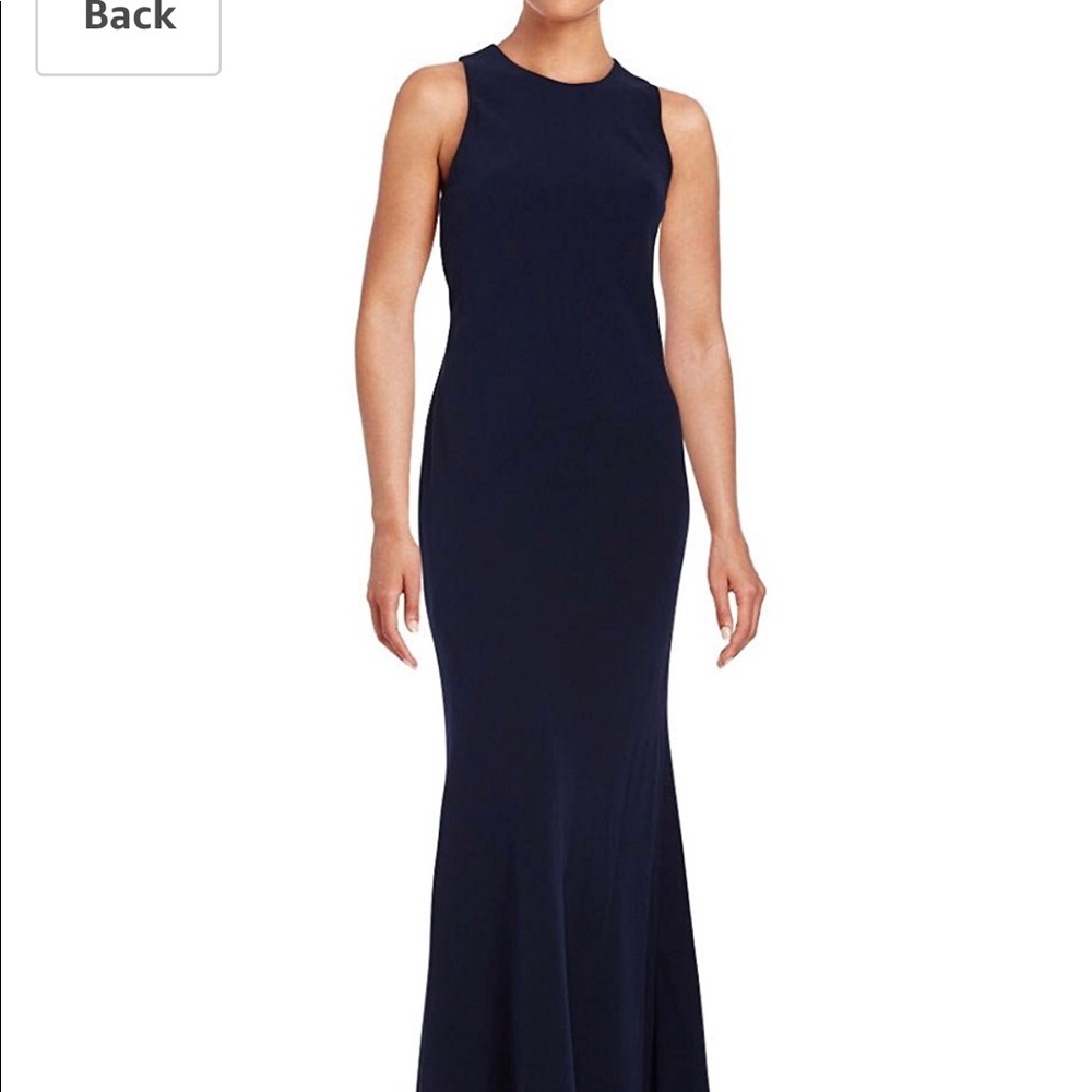 NWT Calvin Klein navy ball dress